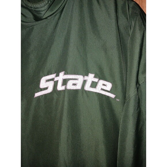Nike Michigan State Reversible Green/White Jacket Men’s Size 3XL 54×32 Vintage - Picture 10 of 16